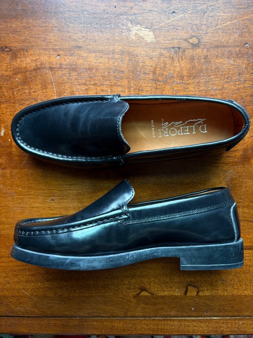 Daniele Lepori Italian Black Leather Women's Loafers